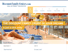 Tablet Screenshot of discount-family-cruises.com